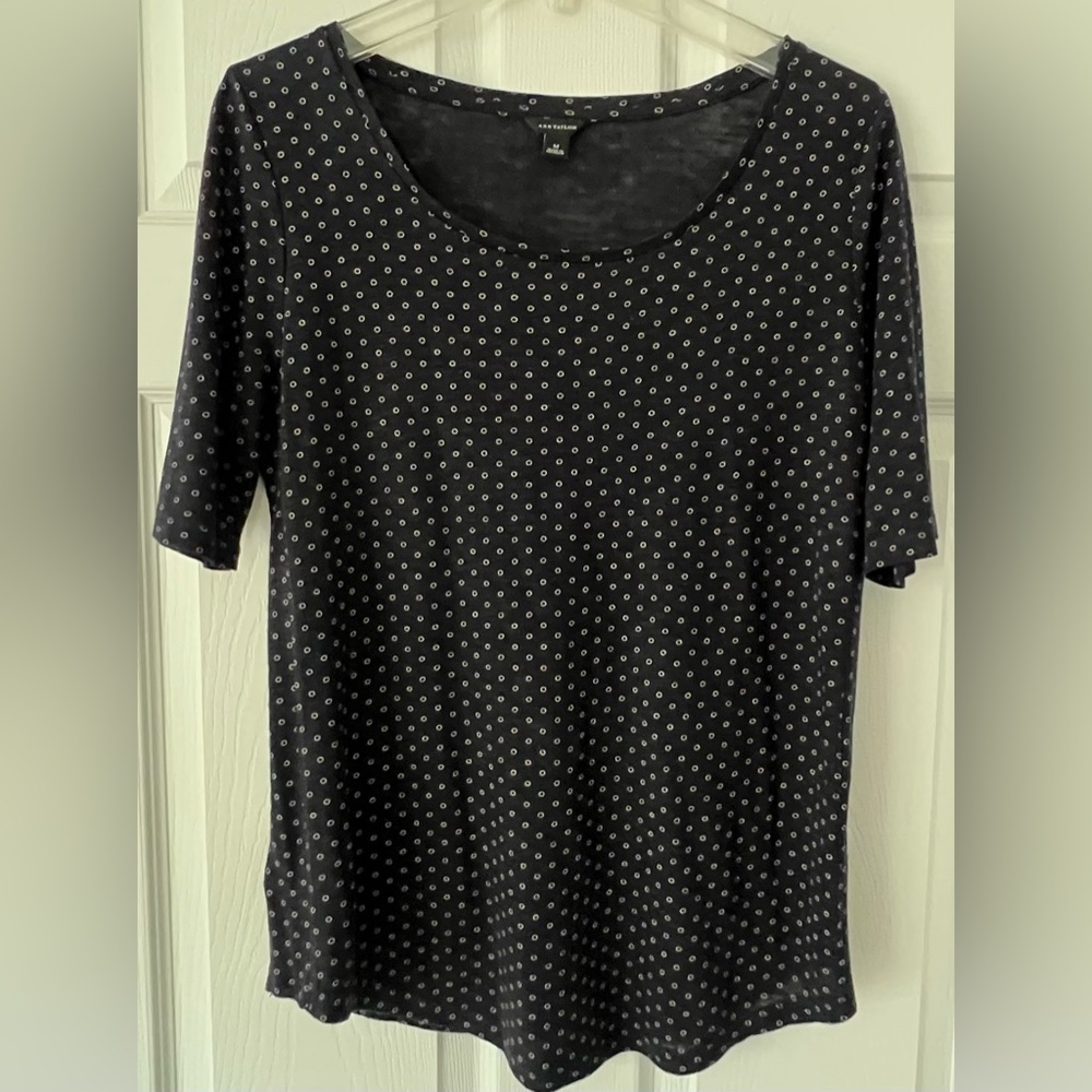 Ann Taylor Elbow Sleeve Top
